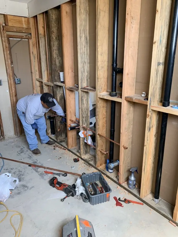Commercial rough-in plumbing for Gas Line Repair in Kingsland